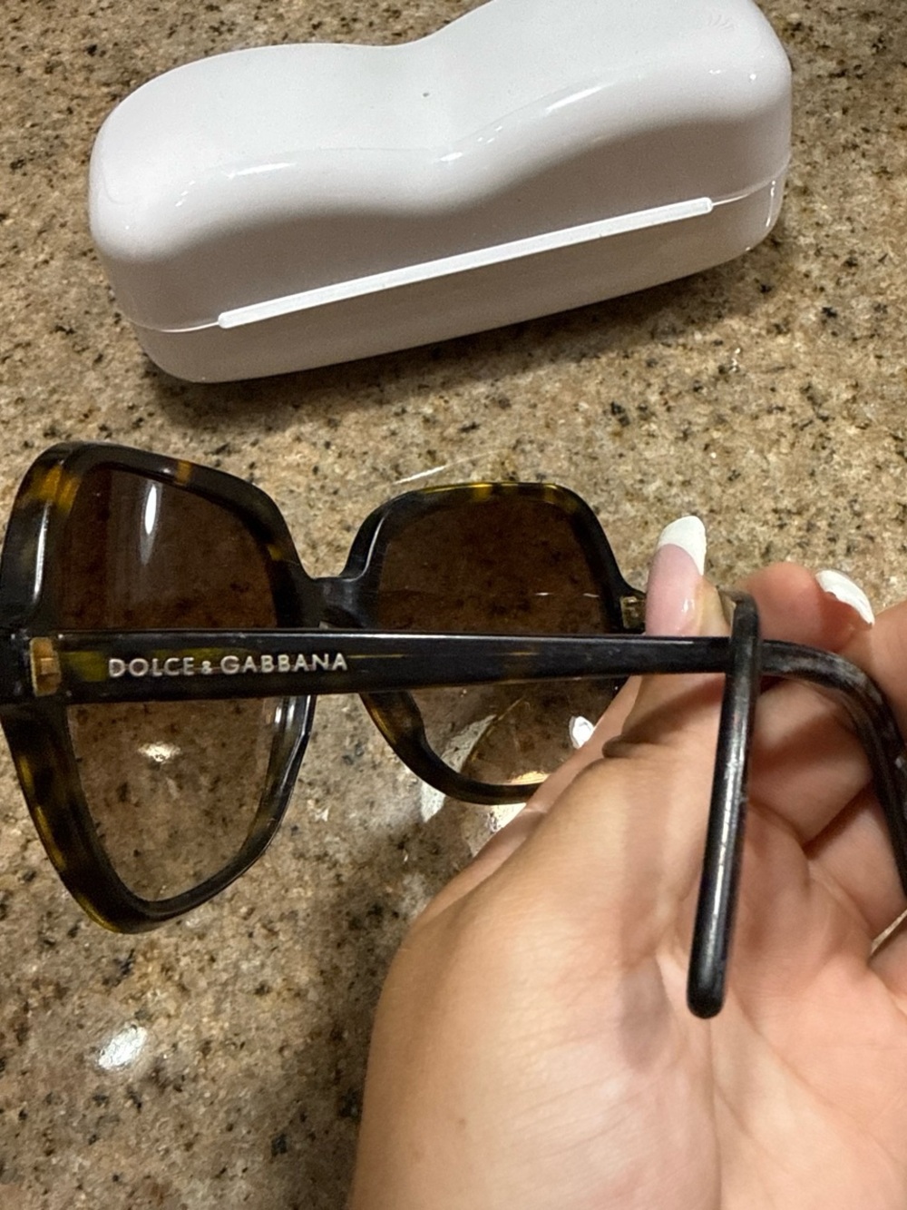 Dolce & Gabbana Tortoiseshell Sunglasses with Brown Lenses